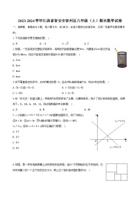 2023-2024学年江西省吉安市吉州区八年级（上）期末数学试卷（含解析）