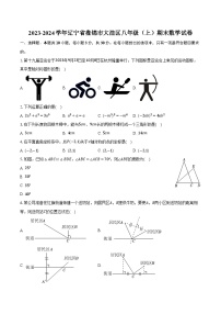 2023-2024学年辽宁省盘锦市大洼区八年级（上）期末数学试卷（含解析）