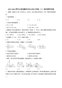 2023-2024学年山东省德州市庆云县七年级（上）期末数学试卷（含解析）