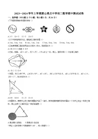 云南省曲靖市罗平县腊山重点中学2023-2024学年八年级上学期期中数学试题(无答案)