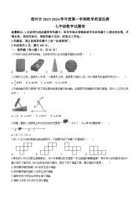贵州省六盘水市盘州市2023-2024学年七年级上学期期末数学试题(含答案)