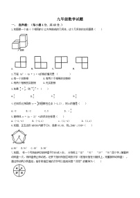 山东省济南市济阳区2023-2024学年九年级上学期期末数学试题