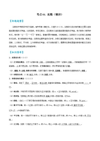 考点01 实数（精讲）-备战2024年中考数学一轮复习之高效讲练测（全国通用）