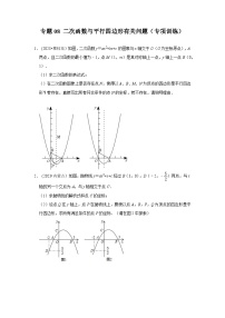 2024年中考数学《重难点解读•专项训练》（全国通用）专题08 二次函数与平行四边形有关问题（专项训练）（原卷版+解析）