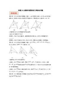 2024年中考数学压轴题之学霸秘笈大揭秘专题26以旋转为载体的几何综合问题 （原卷版+解析）