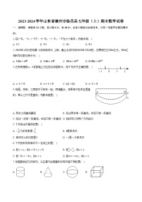 2023-2024学年山东省德州市临邑县七年级（上）期末数学试卷（含解析）