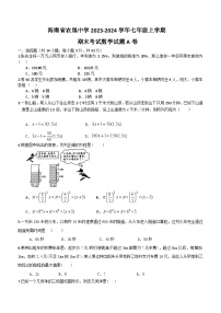 海南省海口市龙华区农垦中学2023-2024学年七年级上学期期末考试数学试题A卷(含答案)