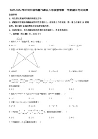 河北省邯郸市磁县2023-2024学年八年级上学期期末数学试题（原卷版+解析版）