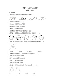 中考数学一轮复习考点过关练习《全等三角形》（含答案）