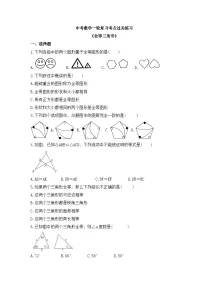 中考数学一轮复习考点过关练习《全等三角形》（含答案）