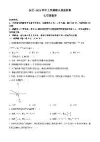 河南省平顶山市汝州市2023-2024学年七年级上学期期末数学试题（原卷版+解析版）