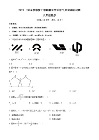 山东省临沂市临沂经济技术开发区2023-2024学年八年级上学期期末数学试题（原卷版+解析版）