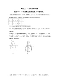 题型九 二次函数综合题 类型十二 二次函数与圆的问题（专题训练）-备战2024年中考数学二轮复习高分突破（全国通用）