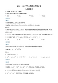 344，河南省新乡市卫辉市2023-2024学年七年级上学期期末数学试题