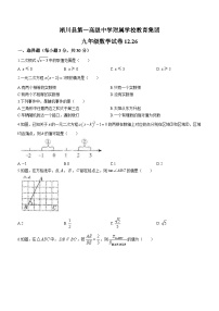 348，河南省南阳市淅川县一高附中集团联考2023-2024学年九年级上学期12月月考数学试题()