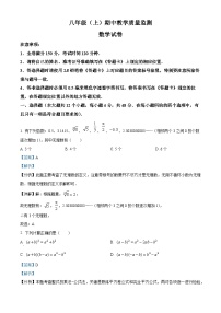 350，四川省眉山市洪雅县2023-2024学年八年级上学期期中数学试题