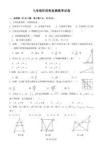 13，湖北省武汉市光谷实验中学2023—2024学年下学期开学考九年级数学试题