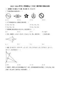 云南省曲靖市罗平县腊山第二中学2023-2024学年八年级上学期期中数学试题（原卷版+解析版）