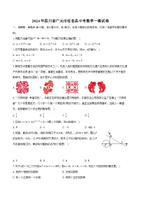 2024年四川省广元市旺苍县中考数学一模试卷（含解析）