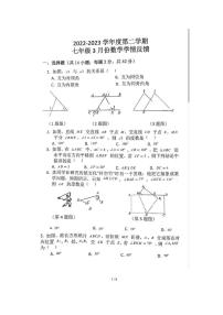 河北省唐山市第十二中学2022-2023学年七年级下学期第一次月考数学卷