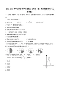 2022-2023学年山东省济宁市任城区七年级（下）期中数学试卷（五四学制）（含解析）