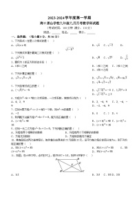 海南省海口市秀英区海口景山学校2023-2024学年九年级上学期9月月考数学试题()