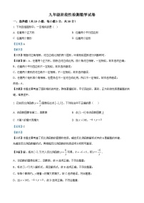 湖北省武汉市光谷实验中学2023-2024学年九年级下学期开学考数学试题