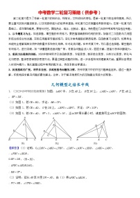 2024年中考数学压轴题专项练习—倍长中线