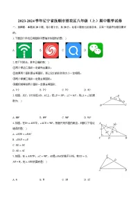 2023-2024学年辽宁省抚顺市望花区八年级（上）期中数学试卷（含解析）