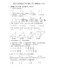 湖北省武汉市江岸区武汉二中广雅中学2023-2024学年九年级下学期数学课堂作业（3月开学考）