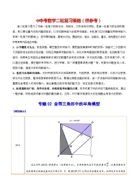 最新中考数学难点突破与经典模型精讲练  专题02 全等三角形中的半角模型 （全国通用）