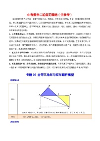 最新中考数学难点突破与经典模型精讲练  专题05 全等三角形与矩形翻折模型 （全国通用）