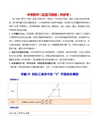 最新中考数学难点突破与经典模型精讲练  专题09 相似三角形中的“A”字型相似模型 （全国通用）