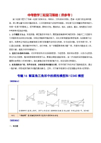 最新中考数学难点突破与经典模型精讲练  专题16 解直角三角形中的拥抱模型和12345模型 （全国通用）