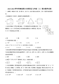 2023-2024学年河南省周口市淮阳区七年级（上）期末数学试卷（含解析）