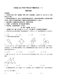 2023年陕西省安康市石泉县中考一模数学试题