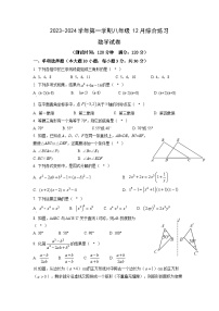 广东省广州市白云区桃园中学2023--2024学年上学期八年级12月月考数学试卷