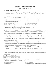 山东省聊城市高唐县第一实验中学2023-2024学年八年级上学期1月月考数学试题()