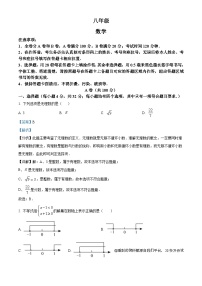 四川省成都市青羊区泡桐树中学2023-2024学年八年级上学期期末数学试题