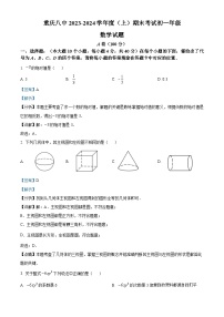 重庆市沙坪坝区第八中学校2023-2024学年七年级上学期期末数学试题