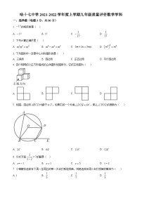 黑龙江省哈尔滨市南岗区第十七中学校2021-2022学年九年级上学期期中数学(五四制)试题（原卷版+解析版）