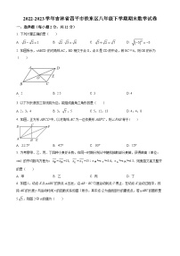 吉林省四平市铁东区2022-2023学年八年级下学期期末数学试题（原卷版+解析版）