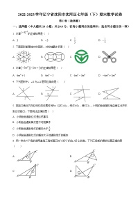 辽宁省沈阳市沈河区2022-2023学年七年级下学期期末数学试题（原卷版+解析版）