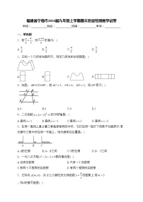 福建省宁德市2024届九年级上学期期末质量检测数学试卷(含答案)