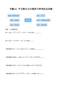 人教版七年级数学下册同步压轴题 专题02 平方根与立方根的六种考法全攻略（原卷版+解析版）