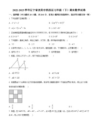 辽宁省沈阳市铁西区2022-2023学年七年级下学期期末数学试题（原卷版+解析版）