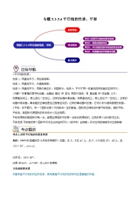 人教版七年级数学下册同步精品讲义第03讲专题5.3-5.4平行线的性质、平移(学生版+解析)