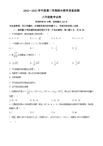 辽宁省抚顺市东洲区2022-2023学年八年级下学期期末数学试题（原卷版+解析版）