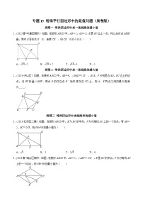 人教版八年级数学下册 专题15 特殊平行四边形中的最值问题（原卷版+解析）