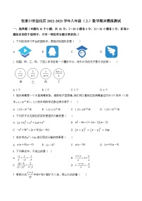 河北省张家口市宣化区2022-2023学年八年级上学期期末模拟数学试卷(含解析)